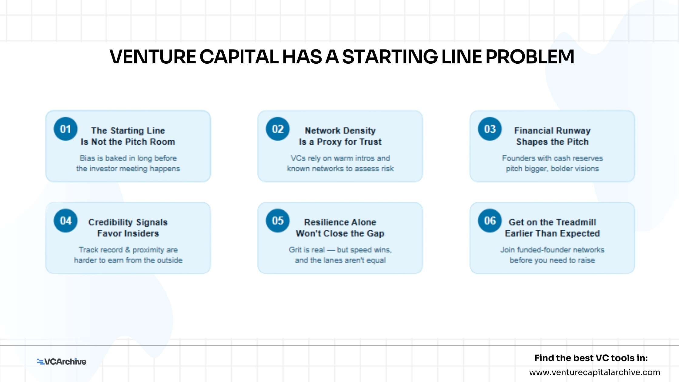 Venture Capital Has a Starting Line Problem