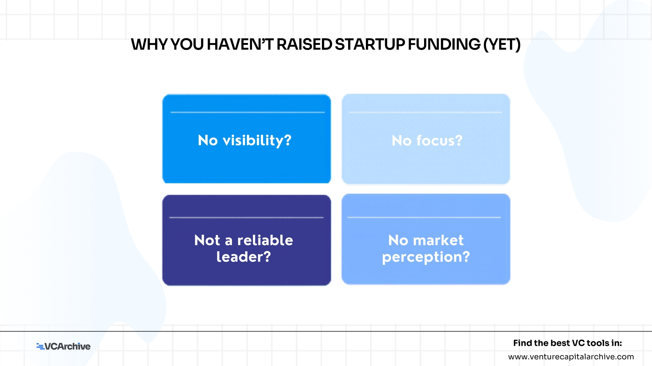 Why You Haven’t Raised Startup Funding (Yet)
